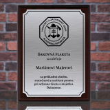 Plaketa obdĺžnik Hasiči