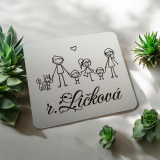 Menovka na dvere rodina