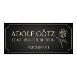 Náhrobná tabuľa ruža