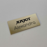 Magnetická menovka s logom a menom