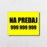 Tabuľka Na predaj — informačná tabuľka pre exteriér 20×15 cm