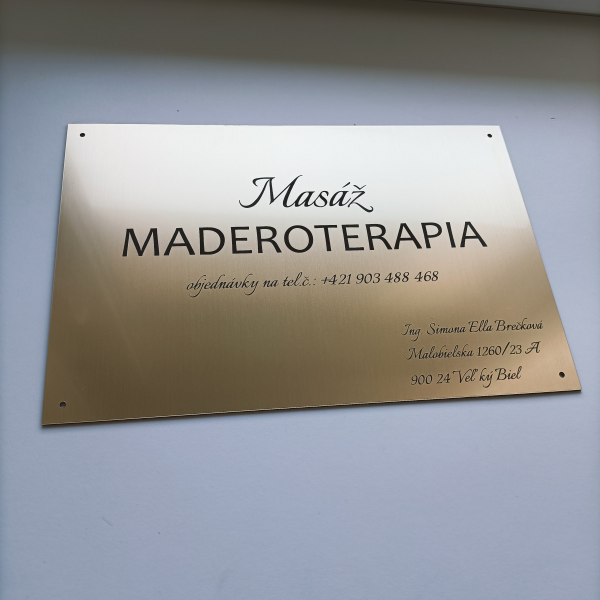 firemná tabuľka