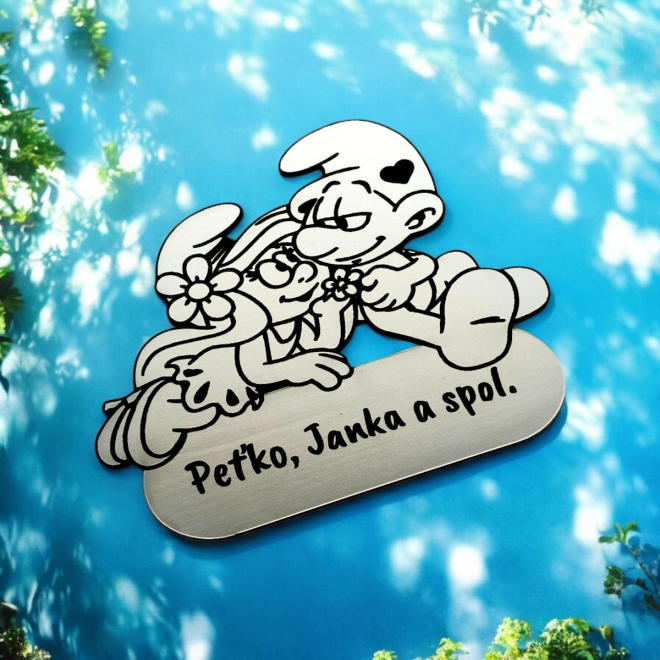 Menovka na dvere Šmolkovia