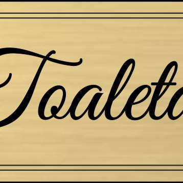 Tabuľka Toaleta Dámy — piktogramová tabuľka na WC pre ženy
