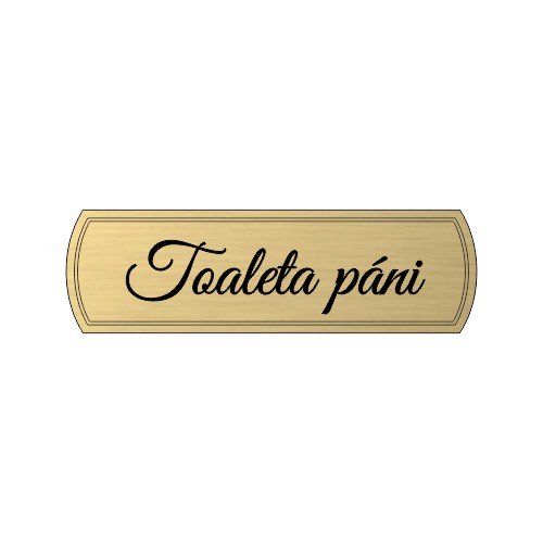 Tabuľka Toaleta Páni — piktogramová tabuľka na WC pre mužov