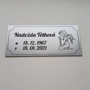 Tabuľka na hrob anjel 3