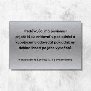 Oznam na predajné miesto zákon FS