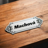 Menovka na dvere Ornament Full — menovka s celoplošným ornamentom