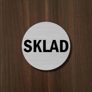 Sklad — akrylátový piktogram Circle priemer 7 cm pre hotel a prevádzku